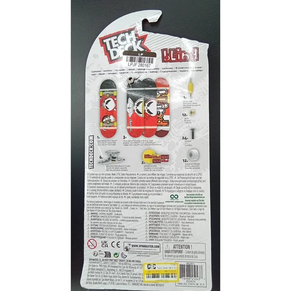 Tech Deck Blind Fingerboard Set With Customizable Boards Tools